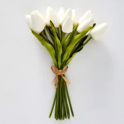 White Tulip Bunch