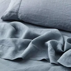Antwerp Linen Flat Sheet - Cloud