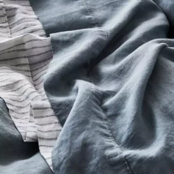 Antwerp Linen Flat Sheet - Cloud -Home Style 1117255151 c