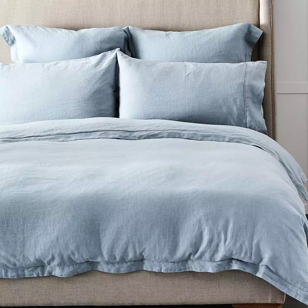 Antwerp Linen Quilt Cover - Cloud 1 Antwerp Linen Quilt Cover - Cloud
