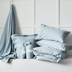 Antwerp Linen Quilt Cover - Cloud 5 Antwerp Linen Quilt Cover - Cloud -Home Style 1117255188 c