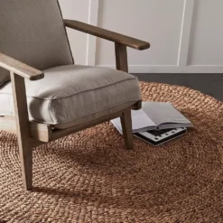 Chad Round Rug - Natural