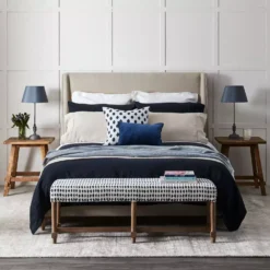 Antwerp Linen Quilt Cover - Ink 5 Antwerp Linen Quilt Cover - Ink -Home Style 1117260229 c