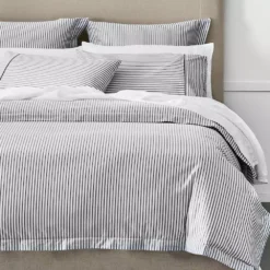 Parish Flat Sheet - Black & White -Home Style 1117261278 a 2