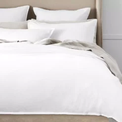 Pique Waffle Quilt Cover - White