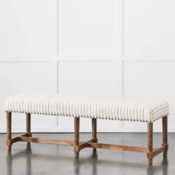 Khadi Hickory Stripe Bench