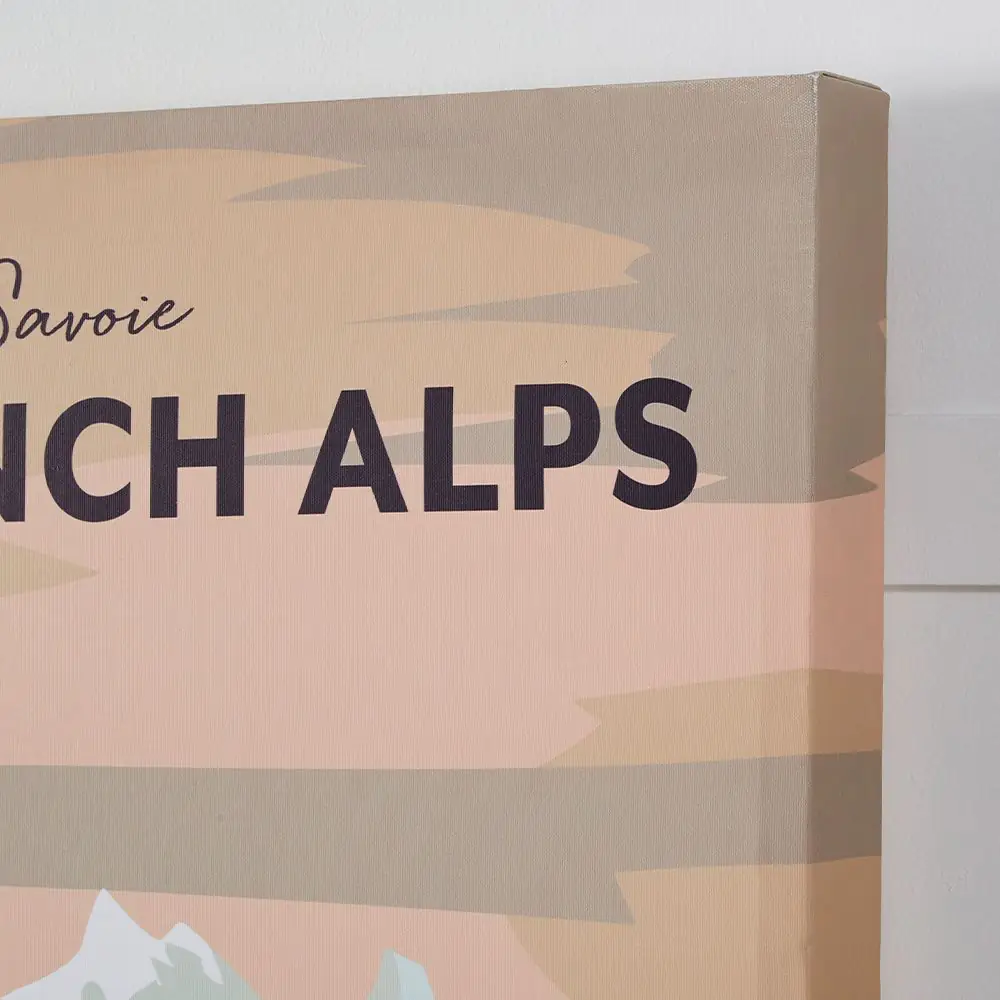 Vintage French Alps Canvas 60x90 3 Vintage French Alps Canvas 60x90 - Image 3