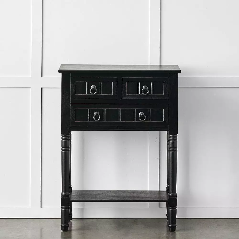 Elise 3 Drawer Bedside Table 2 Elise 3 Drawer Bedside Table - Image 2